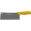 Starrett Coltello da Mannaia da Cucina in Acciaio Inox, Ampio Rettangolare da 8 Pollici (200 mm), Manico Giallo (BKY509-8)