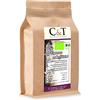 C&T Espresso biologico Crema Crema | Caffè decaffeinato al 100 % Arabica (in grani interni, 500 g)