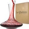 Le Chateau Decanter per vino - Caraffa vino in vetro senza piombo soffiato a mano - Caraffa vetro per vino con capacità di 750 ml - Accessorio perfetto come idea regalo