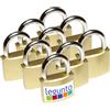 legunto 'legunto® Set di 9 Lucchetti con Chiave Uguale - Una chiave per tutti, pratico e sicuro - Include 54 chiavi di ricambio'