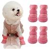 Taozoey Scarpe per Cani Piccoli Inverno, Protezione per Zampe, Stivaletti per Chihuahua, Teddy, Antiscivolo, Calde, Stivali da Neve