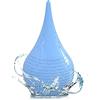 BVN Siringa per Orecchie, BVN 90ml Bulbo di Squillo Della Siringa, Siringa per La Pulizia Professionale e Delicata Delle Orecchie, per Bambini e Adulti, Stile a Righe Blu.