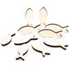 Logbuch-Verlag Set 10 Pesci in Legno Bianco Decorazione Marittima Nautica Bagno Festa Battesimo cresima Matrimonio Comunione Tavolo 10 cm