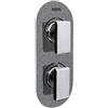 Bristan MPIV2 Shcdiv GG Glisten Metallic pivot 2 nascosta doppio controllo e deviatore, cromo/grafite