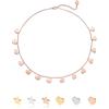 inSCINTILLE Collana con Stelle e Cuori Pendenti Donna in Acciaio Inossidabile con Chiusura Regolabile, Collana Stelline multifilo ad 1/2/3 Fili con Confezione Regalo (Cuore 1 Filo - Oro Rosa)