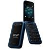 NOKIA 2660 Flip 4G Senior Phone Dual Sim Display 2.8 MicroSD Bluetooth con Tasti Grandi + SOS Fotocamera Colore Blu - Italia