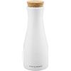 Cole & Mason H211946 Ceramica Bianca Bottiglia Dispenser per Olio e Aceto, 250ml, Decanter per Olio, Vinaigrette e Salse, Porcellana/Sughero, 1 x Bottiglia, Fornito Vuoto, 2 Anni di Garanzia