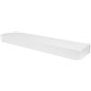 HIGH & MIGHTY 515607 - Mensola galleggiante moderna fino a 9,1 kg, installazione a parete a secco, senza attrezzi, piatta, 61 cm, bianco