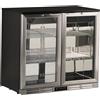 KLIMAITALIA Vetrina retrobanco refrigerata 2 porte - Capacità 202 litri - Statico con agitatore - 90 x 53 x 83,5 cm