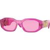 Versace Occhiali da Sole Versace VE4361 5334/5 Fucsia Trasparente