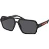 Prada Linea Rossa Occhiali da Sole Prada Linea Rossa PS 01XS DG002G Nero effetto gommato