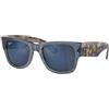 Ray Ban Occhiali da Sole RAY-BAN RB0840S MEGA WAYFARER 6638O4 Blu scuro trasparent