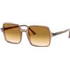 Ray Ban Occhiali da Sole Ray-Ban RB1973 SQUARE II 128151 Marrone Trasparente