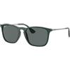 Ray Ban Occhiali da Sole Ray-Ban RB4187 CHRIS 666381 Verde Trasparente