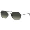 Ray Ban Occhiali da Sole Ray-Ban RB3556N OCTAGONAL 004/71 Gunmetal