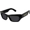 Gucci Occhiali da Sole Gucci GG1296S 001 001-BLACK-BLACK-GREY 55 18