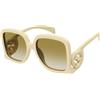 Gucci Occhiali da Sole Gucci GG1326S 002 002-IVORY-IVORY-BROWN 58 19