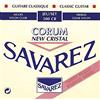 Savarez 500CR Corde per Chitarra Classica New Cristal Corum Set 500Cr Tensione Standard, Cantini New Cristal Corum Bianchi, Bassi Corum Argentati, Rosso, 6 pezzi