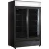 KLIMAITALIA Vetrina refrigerata colore nero con cassonetto luminoso - Capacità 1057 litri - 2 porte scorrevoli - 133 x 70 x 202,3 cm
