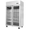 D.L. SERVICE Armadio frigorifero porte a vetro litri 1300 - cm 131.4 x 84.5 x 211 h