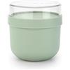 Brabantia - Make & Take Bowl Colazione 0.5L - Contenitore per Alimenti (180 ml) - Ermetico - Adatto per Congelatore - Adatto per Lavastoviglie & nel Microonde - Jade Green