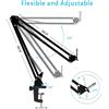 LifeBee Kit Microfono Condensatore USB Pop Filter Braccio da Scrivania + staffa