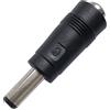 Keple Adattatore di alimentazione DC da 5,5 mm x 2,1 mm a 5,5 mm x 2,5 mm, da femmina a spina maschio, convertitore per apparecchiature di videosorveglianza, fotocamera, luci LED, computer portatile, PC