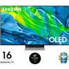 Samsung Series 9 TV OLED 4K 65" QE65S95B Smart TV Wi-Fi Eclipse Silver 2022, Processore Neural Quantum 4K, Ultra sottile, Gaming mode, Suono 3D GARANZIA ITALIA