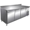FORCAR Tavolo refrigerato - Alzatina - N. 3 porte - cm 179.5 x 70 x 86/96 h