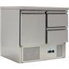 FORCOLD Saladette refrigerata - N. 1 porta e 2 cassetti - cm 90 x 70 x 85 h