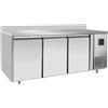 D.L. SERVICE Tavolo refrigerato 3 porte - Alzatina - Tropicalizzato - cm 179.5 x 70 x 85 h
