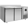 D.L. SERVICE Tavolo congelatore 2 porte - Alzatina - Tropicalizzato - cm 136 x 70 x 85 h