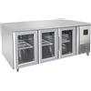 D.L. SERVICE Tavolo refrigerato 3 porte vetro - Tropicalizzato - cm 179.5 x 70 x 85 h