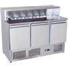 D.L. SERVICE Banco pizza 3 porte - Vetrina - cm 135.6 x 70 x 115.7 h