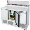 D.L. SERVICE Banco pizza 3 porte - Porta ingredienti - cm 138 x 70 x 110.5 h