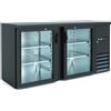 KLIMAITALIA Retrobanco refrigerato 2 porte vetro - 315 litri - 146.2 x 53.5 x 86 cm