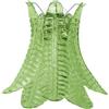 Cristalleria Murano Tropico - applique vintage in vetro di murano con foglie verdi