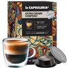 La Capsuleria Caffè EXTRA CREAM, corposo (192 Capsule) compatibili con Lavazza A Modo Mio, 12 Confezioni da 16 Capsule, doppia crema vellutata, gusto ricco e intenso, aroma avvolgente e persistente (La Capsuleria)