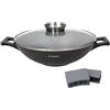 Wok Ambiziosa 2m 32 cm con coperchio aroma + presine