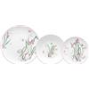 Tognana set piatti Butterfly Ball rosa 18pz