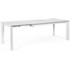 Bizzotto tavolo allungabile Briva bianco e grigio chiaro 160-220x90cm