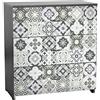 Ambiance Sticker Adesivi Murali per Mobili da Tavola, Adesivi Decorativi per Camere da Letto e Armadi Evelyna - 24 Piastrelle Adesive 10 x 10 cm