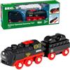 BRIO World - Treno a Vapore a Batteria, Accessorio Pista Trenino, Set Costruzioni in Legno, Compatibile con Tutti i Prodotti BRIO, Giocattolo per Bambini 3+ Anni