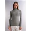 Intimissimi Maglia In Modal Ultralight Con Cashmere Collo Alto Grigio