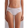 Intimissimi Slip Vita Semi-alta In Cotone E Pizzo Bianco