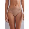 Intimissimi Slip Vita Semi-alta In Cotone E Pizzo Naturale