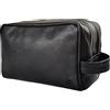 Rustic Town Borsa da Trucco, Beauty Case da Viaggio, Borsa da Toilette per Donna Uomo Bambini, Doccia Wash Bag Organizer (Nero)