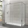 DEGHI Box doccia 80x180 cm doppio scorrevole vetro temperato 6mm trasparente 185h - Young