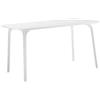 Magis Table First - Tavolo rettangolare, piano da tavolo in MDF, base per tavolo, 140 x 80 cm, colore: bianco