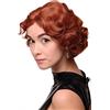 WIG ME UP - Parrucca Donna Anni 20 Swing Bob Ondulati Rosso Rosso ramato circa 25 cm A4002-350